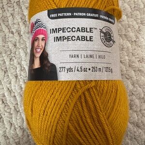 Mustard Gold Yarn - Soft Wool/Acrylic Blend